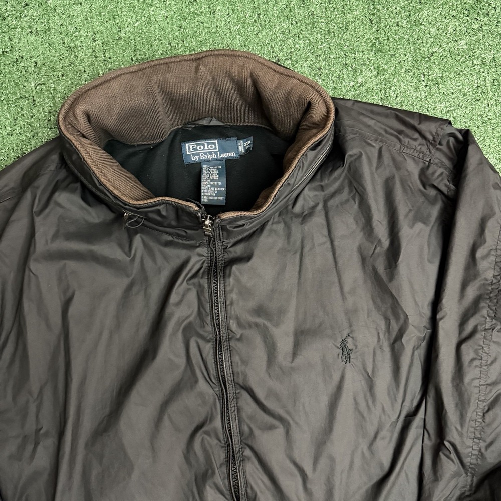 Polo Ralph Lauren Jacket Mens 3XB Black Fleece Lined Preppy Classic Pony W/ Hood